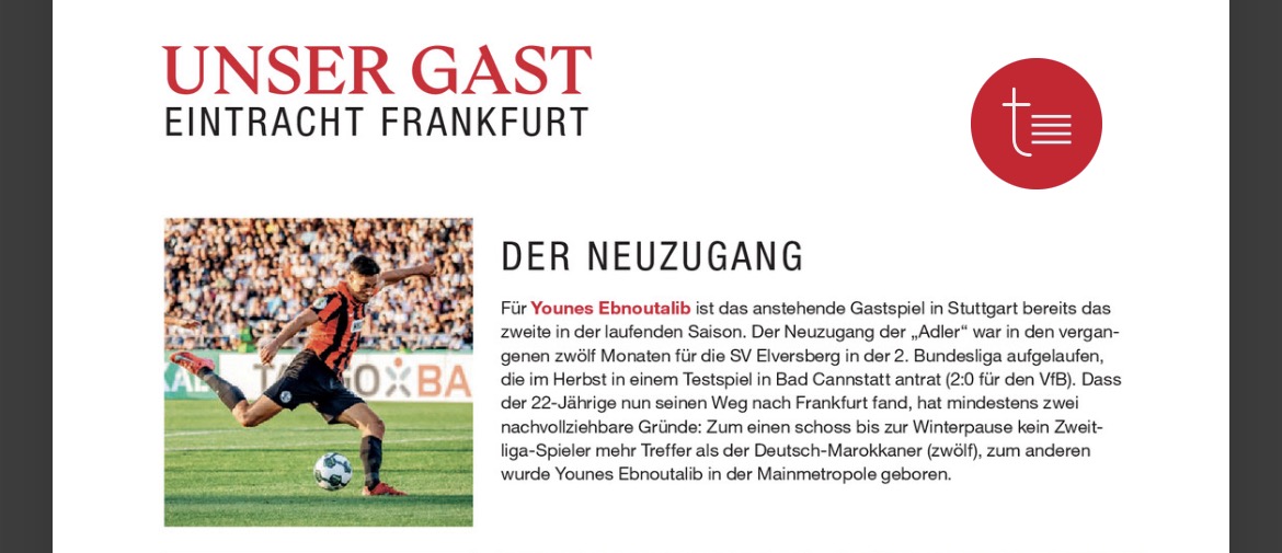 Stadionheft VfB Stuttgart